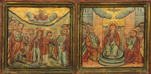 Himmelfahrt Christi. Herabkunft des Heiligen Geistes